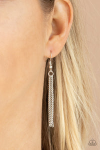 Glamorously Glaring- Pink and Silver Necklace- Paparazzi Accessories
