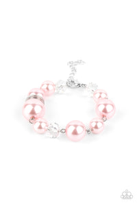 Glamour Gamble- Pink and Silver Bracelet- Paparazzi Accessories