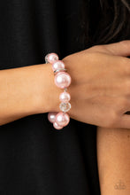 Load image into Gallery viewer, Glamour Gamble- Pink and Silver Bracelet- Paparazzi Accessories
