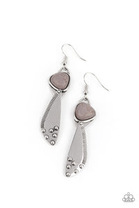 Going-Green Goddess- Silver Earrings- Paparazzi Accessories