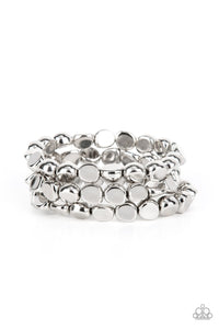 HAUTE Stone- Silver Bracelets- Paparazzi Accessories