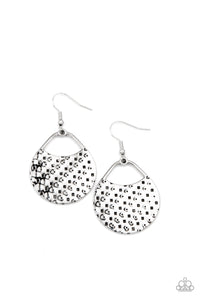 I'm Sensing A Pattern Here- Silver Earrings- Paparazzi Accessories