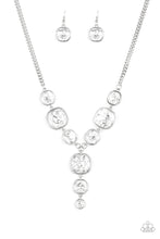 Load image into Gallery viewer, Legendary Luster- White and Silver Necklace- Paparazzi Accessories