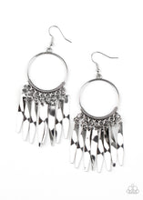 Load image into Gallery viewer, Let GRIT Be- Silver Earrings- Paparazzi Accessories