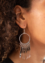 Load image into Gallery viewer, Let GRIT Be- Silver Earrings- Paparazzi Accessories
