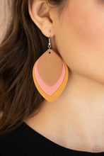 Load image into Gallery viewer, Light As A LEATHER- Multicolored Leather Earrings- Paparazzi Accessories