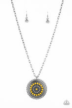 Load image into Gallery viewer, Lost SOL- Yellow and Silver Necklace- Paparazzi Accessories