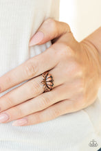 Load image into Gallery viewer, Lotus Crowns- Copper Ring- Paparazzi Accessories