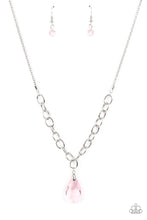 Load image into Gallery viewer, Mega Modern- Pink and Silver Necklace- Paparazzi Accessories
