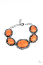 Load image into Gallery viewer, MESA Time Zone- Orange and Silver Bracelet- Paparazzi Accessories