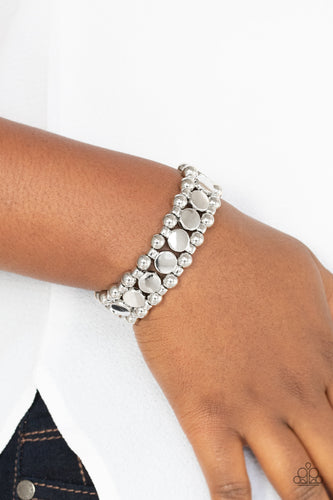 Metro Magnetism- Silver Bracelets- Paparazzi Accessories