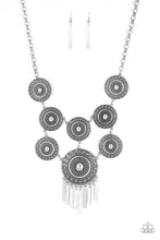 Load image into Gallery viewer, Modern Medalist- Silver Necklace- Paparazzi Accessories