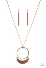 Load image into Gallery viewer, Moonlight Sailing- White and Copper Necklace- Paparazzi Accessories