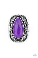 Load image into Gallery viewer, Mystical Mambo- Purple and Silver Ring- Paparazzi Accessories