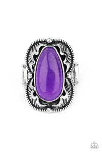 Mystical Mambo- Purple and Silver Ring- Paparazzi Accessories