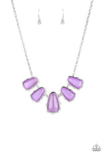 Load image into Gallery viewer, Newport Princess- Purple and Silver Necklace- Paparazzi Accessories