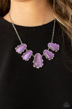Load image into Gallery viewer, Newport Princess- Purple and Silver Necklace- Paparazzi Accessories