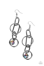 Load image into Gallery viewer, Park Avenue Princess- Multicolored Gunmetal Earrings- Paparazzi Accessories