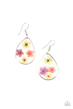 Load image into Gallery viewer, Perennial Prairie- Multicolored Silver Earrings- Paparazzi Accessories