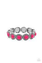Load image into Gallery viewer, Polished Promenade- Pink and Silver Bracelet- Paparazzi Accessories
