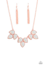 Load image into Gallery viewer, Prairie Fairytale- White and Copper Necklace- Paparazzi Accessories