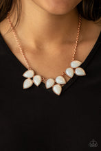 Load image into Gallery viewer, Prairie Fairytale- White and Copper Necklace- Paparazzi Accessories