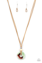 Load image into Gallery viewer, Primal Paradise- Green and Brown Necklace- Paparazzi Accessories