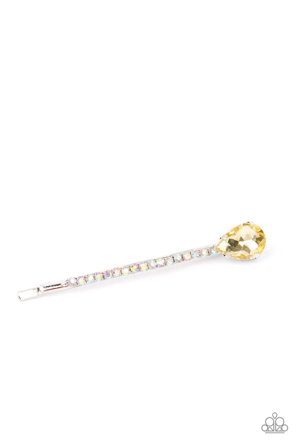 Princess Precision- Yellow and Silver Hair Pin- Paparazzi Accessories