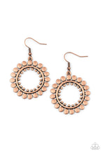 Load image into Gallery viewer, Radiating Radiance- Copper Earrings- Paparazzi Accessories