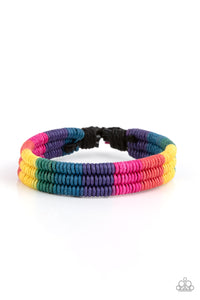 Rainbow Renegade- Multicolored Bracelet- Paparazzi Accessories