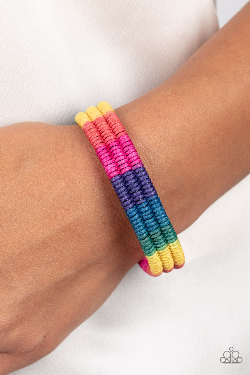 Rainbow Renegade- Multicolored Bracelet- Paparazzi Accessories