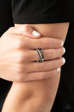 Load image into Gallery viewer, Stay In Your Lane- Purple and Silver Ring- Paparazzi Accessories