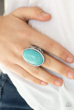 Load image into Gallery viewer, Stonehenge Garden- Blue and Silver Ring- Paparazzi Accessories