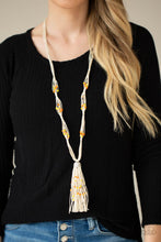 Load image into Gallery viewer, Summery Sensations- Orange and White Necklace- Paparazzi Accessories