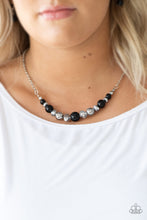 Load image into Gallery viewer, The Big-Leaguer- Black and Silver Necklace- Paparazzi Accessories