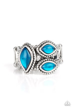 Load image into Gallery viewer, The Charisma Collector- Blue and Silver Ring- Paparazzi Accessories