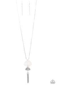 TIDE You Over- White and Silver Necklace- Paparazzi Accessories