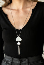 Load image into Gallery viewer, TIDE You Over- White and Silver Necklace- Paparazzi Accessories