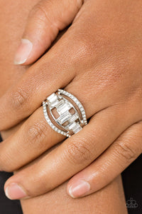 Treasure Chest Charm- White Ring- Paparazzi Accessories