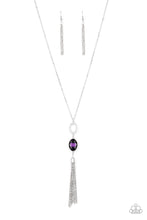 Load image into Gallery viewer, Unstoppable Glamour- Purple and Silver Necklace- Paparazzi Accessories