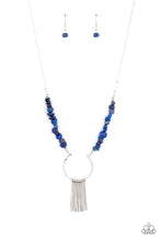 Load image into Gallery viewer, With Your ART and Soul- Blue and Silver Necklace- Paparazzi Accessories