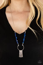 Load image into Gallery viewer, With Your ART and Soul- Blue and Silver Necklace- Paparazzi Accessories