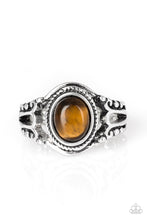 Load image into Gallery viewer, Peacefully Peaceful- Brown and Silver Ring- Paparazzi Accessories
