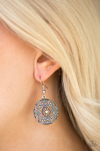 Rochester Royale- Yellow and Silver Earrings- Paparazzi Accessories