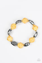 Load image into Gallery viewer, Rock Candy Canyons- Yellow and Silver Bracelet- Paparazzi Accessories