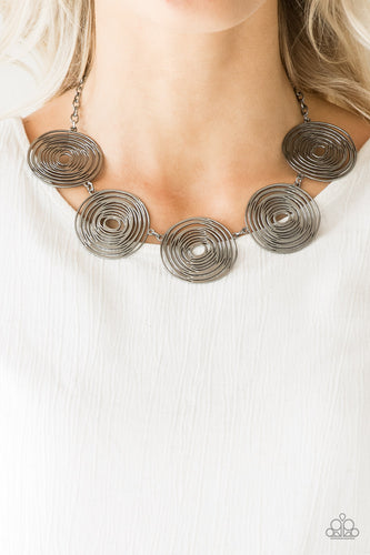 SOL-Mates- Gunmetal Necklace- Paparazzi Accessories