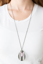 Load image into Gallery viewer, Stop, TEARDROP, and Roll- Pink and Gunmetal Necklace- Paparazzi Accessories