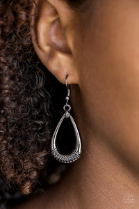 Trending Texture- Gunmetal Earrings- Paparazzi Accessories