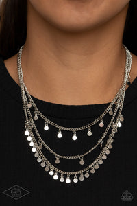 Always On CHIME- Silver Necklace- Paparazzi Accessories
