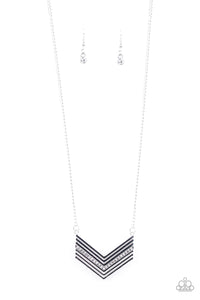 Armed and FABULOUS- White and Silver Necklace- Paparazzi Accessories
